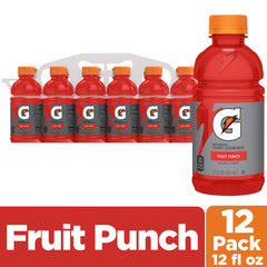 Gatorade Fruit Punch bottle top view emphasizing grab-and-go hydration