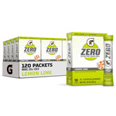 Gatorade G Zero Lemon Lime packets ready to mix for zero sugar hydration
