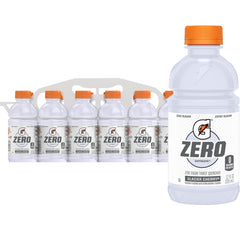 Gatorade G Zero Glacier Cherry 12-oz bottle for sugar-free hydration during workouts