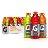 Gatorade Thirst Quencher bottle pouring to hydrate during activity