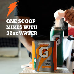 Glacier Freeze powder dissolving in water for a refreshing sports drink