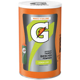 Gatorade Thirst Quencher Powder Lemon Lime 76.5 oz container supports electrolyte replenishment during workouts.