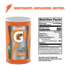 Pouring orange powder mixes for on-the-go hydration.