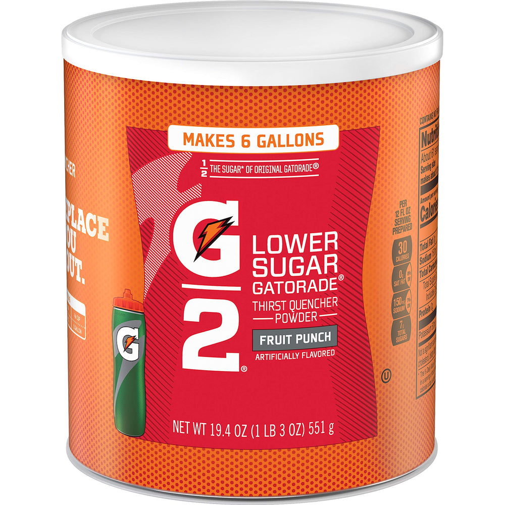 Gatorade Thirst Quencher Powder pack of 3 canisters for convenient training hydration.