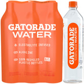 Gatorade Water electrolyte-infused bottle for on-the-go hydration.