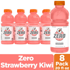 Gatorade Zero Strawberry Kiwi cap-off close-up for on-the-go hydration