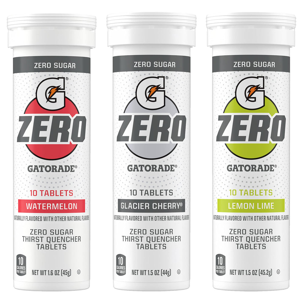 Gatorade Zero Watermelon tablets dissolving in water for refreshing hydration