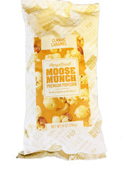 GEEGVV Moose Munch caramel popcorn pack shot, premium packaging ideal for gifting.