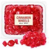GEEOOLLAH Cinnamon Wheels tub showing bold flavor for sharing at parties.