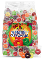 GEEOOLLAH fruit variety hard candy bulk pack with five flavors for events.