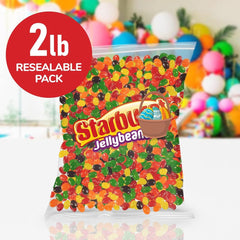 GEEOOLLAH Jelly Beans squishy texture delivers soft bite and juicy fruit taste.