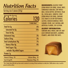 GEEOOLLAH Original caramels close-up showing creamy caramel center.
