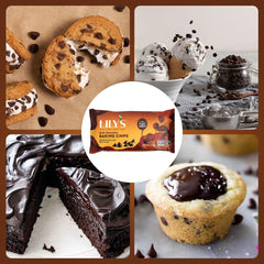 GEEOOLLAH dark chocolate chips stay evenly studded in cookies and muffins.