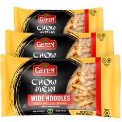 Gefen gluten free wide chow mein noodles 8oz package, ready to eat