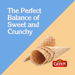 Gefen Sugar Cones dipped rim closeup with chocolate and toppings idea