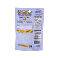 Gem Gem Ginger Candy Chews bulk pack shown as gift-ready treat.