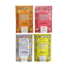 Gem Gem Ginger Candy Variety Pack front view, four single-serve packs ready to enjoy