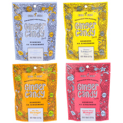 Gem Gem Ginger Chews in assorted mix; may help soothe nausea and support digestion.