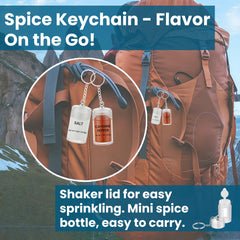 Generic mini salt keychain stickers pack for quick labeling on the go.
