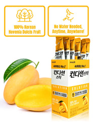 Generic Renewal After Drinking Jelly sticks close-up vibrant mango texture