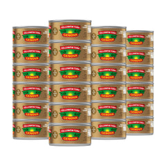 Genova yellowfin tuna in olive oil can shows premium quality for quick meals.