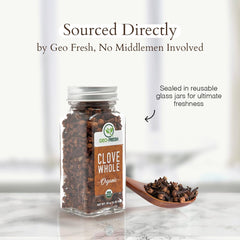 Geo-Fresh Cloves Whole Organic bulk pack on shelf for easy cooking