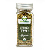 Geo-Fresh Organic Rosemary Leaves close-up, highlighting aroma ideal for seasoning roasts and vegetables.
