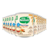 Gerber Nestum instant cereal can front, quick no-cook breakfast