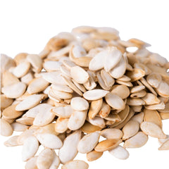 GERBS pumpkin seeds in-shell, roasted and unsalted, ideal for healthy snacking.