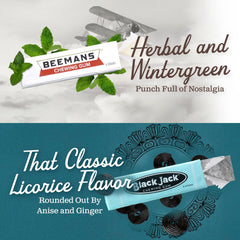 Gerrit's Beeman's wintergreen gum delivers a bold minty kick.