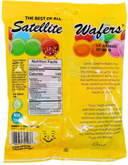 Gerrit's Satellite Wafers close-up showing the edible shell and bead centers for tasting