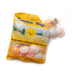 Gerrit's Satellite Wafers with assorted candy beads inside a crisp wafer shell