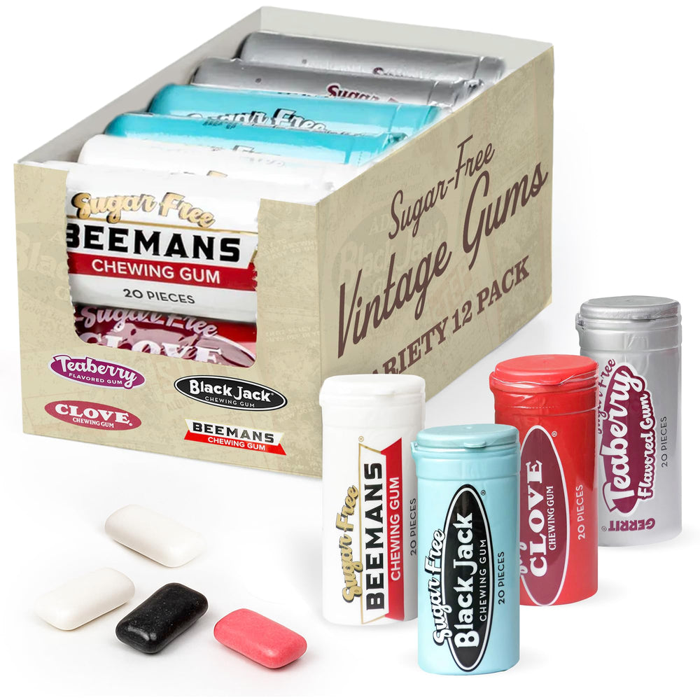 Gerrit's sugar free gum Beeman's tube for classic flavor on the go