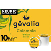 Gevalia Colombia medium-roast K-Cup pod for a quick, flavorful morning brew.
