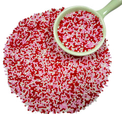 Gevog Valentines Pearls Sprinkles bottle cap view, easy to sprinkle on cookies and cupcakes