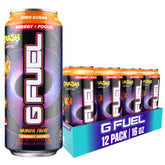 G Fuel Apple Mango Crash Bandicoot can, crisp flavor and focus-friendly energy for gaming sessions.