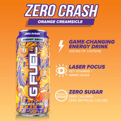 G Fuel Orange Vibe carbonation splash with citrus aroma and energy
