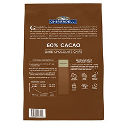 Cookie dough with Ghirardelli 60 percent cacao dark chocolate chips embedded