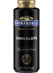 Ghirardelli Black Label ice cream topping drizzle photo.