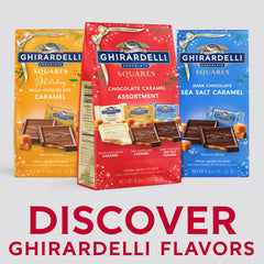 Ghirardelli Dark Chocolate Sea Salt Caramel Square bold finish