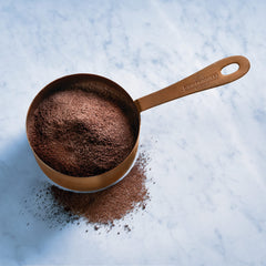 Ghirardelli Frozen Hot Cocoa can back label — simple, versatile mix for frappes.