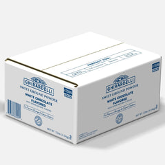 Ghirardelli packaging highlights gluten-free and USA-made quality.