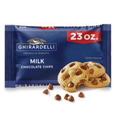 GHIRARDELLI Milk Chocolate Baking Chips in a bag for rich cookies