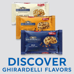 Ghirardelli bag on counter highlighting premium baking chips