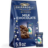 Ghirardelli Milk Chocolate Bunnies packshot highlights premium chocolate for gifting
