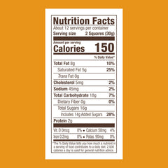 Ghirardelli Milk Chocolate Caramel Squares closeup reveals silky caramel center for a refined treat.