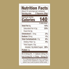 Ghirardelli Milk Chocolate Square emphasizes smooth texture for everyday indulgence.