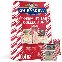 Ghirardelli Peppermint Bark Collection packaging ready for gifting.