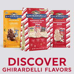 Ghirardelli Peppermint Bark pieces in a festive candy bowl for entertaining.