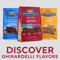 Ghirardelli premium ingredients and cocoa beans deliver refined flavor notes.